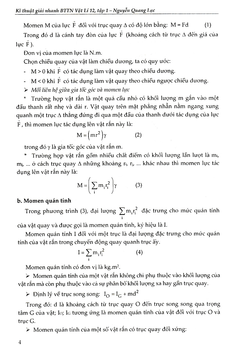 bộ kĩ thuật giải nhanh bài tập trắc nghiệm vật lí 12 - tập 1