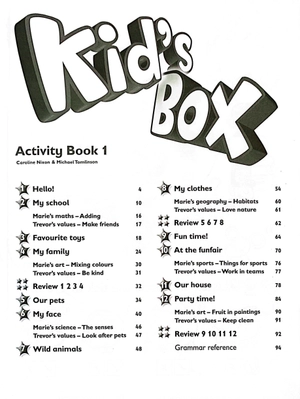 bộ kid's box 2nd ed activity book with online resources level 1