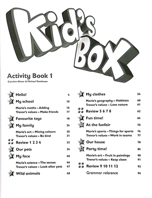 bộ kid's box 2nd ed activity book with online resources level 1