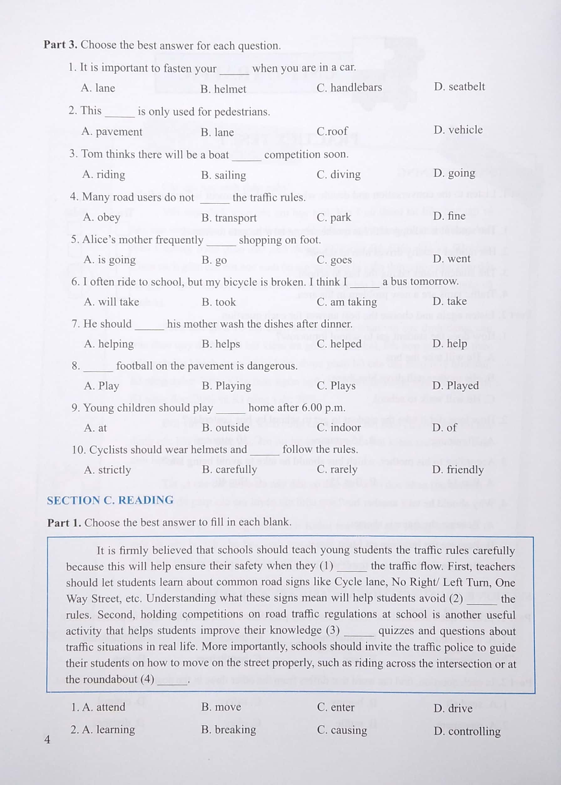 bộ kiểm tra đánh giá tiếng anh 7 - tập 2