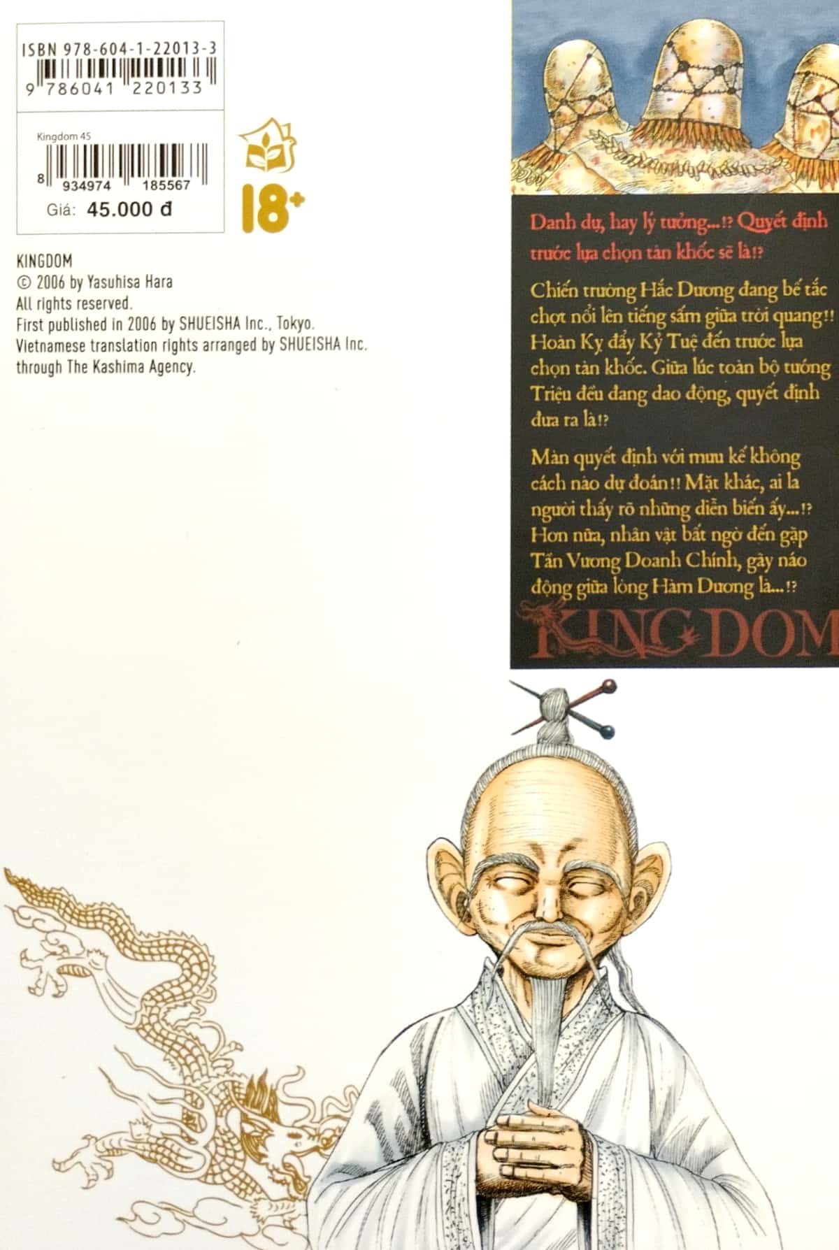 bộ kingdom - tập 45 - tặng kèm thẻ hình nhân vật