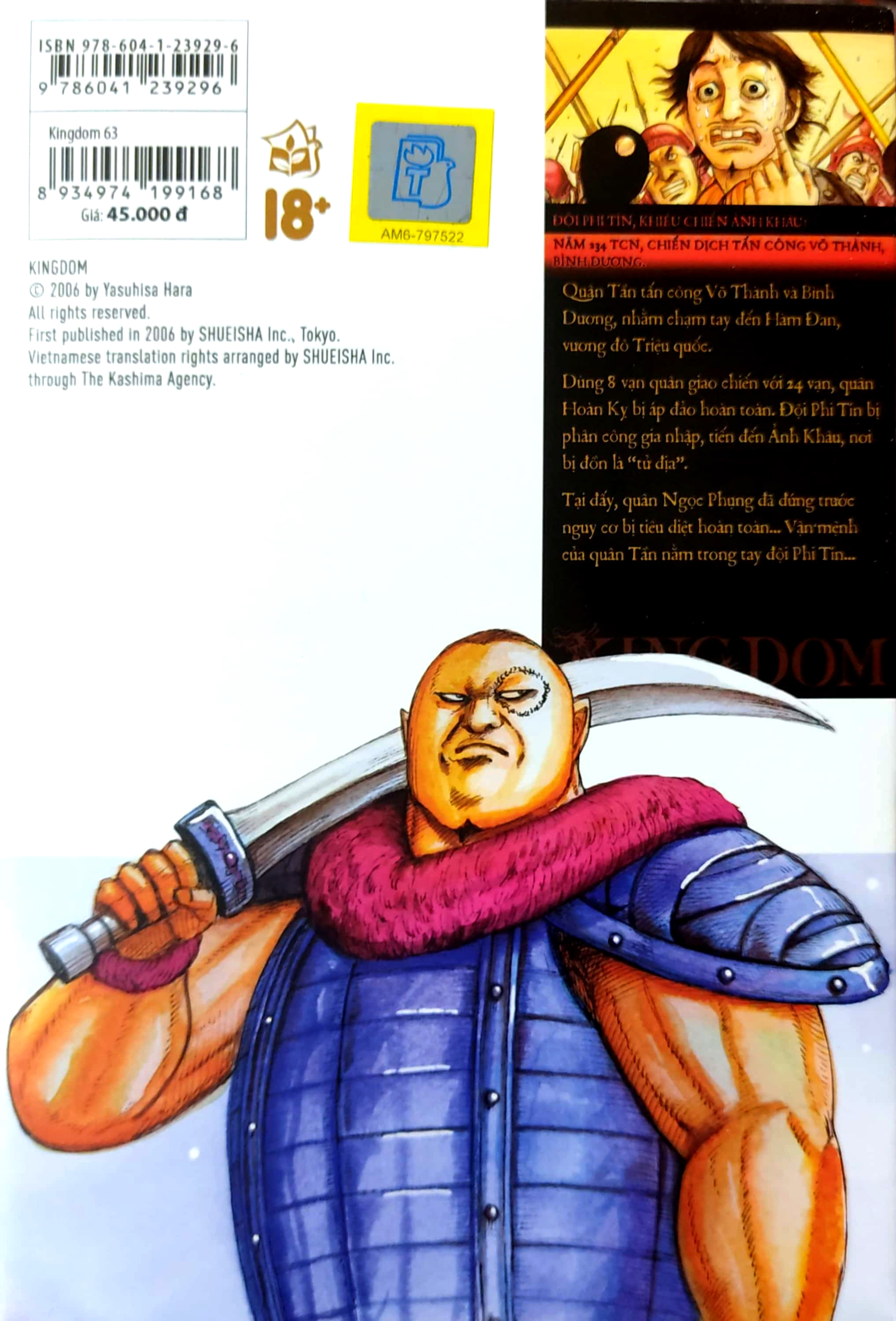 bộ kingdom - tập 63 - tặng kèm thẻ hình nhân vật