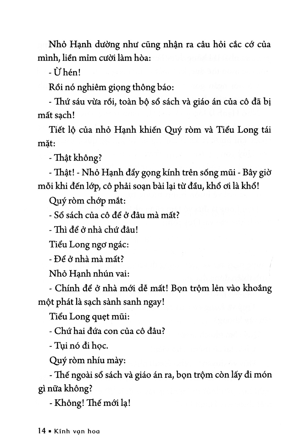 bộ kính vạn hoa - tập 4 - cô giáo trinh - theo dấu chim ưng - tiền chuộc (tái bản 2022)