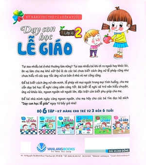 bộ kỹ năng cho trẻ từ 3 đến 6 tuổi - dạy con học lễ giáo - lớp lá 2 (tái bản)