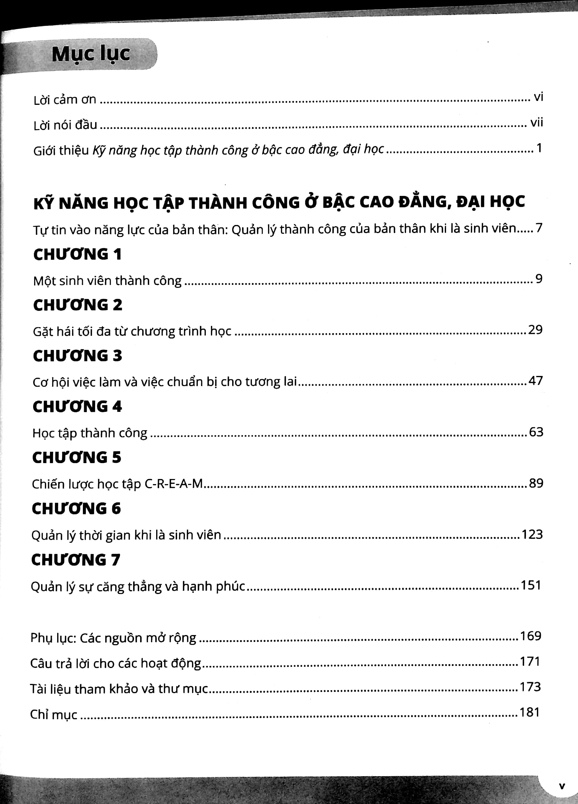 bộ kỹ năng học tập thành công ở bậc cao đẳng, đại học 1: quản lý bản thân tối ưu
