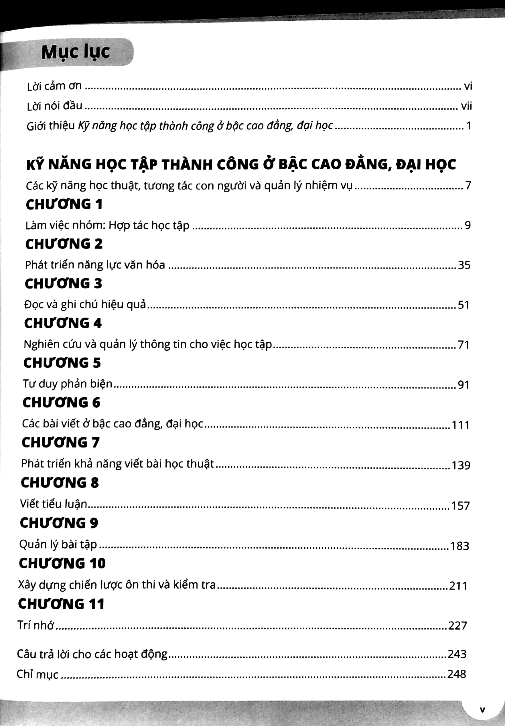 bộ kỹ năng học tập thành công ở bậc cao đẳng, đại học 2: những kỹ năng học thuật