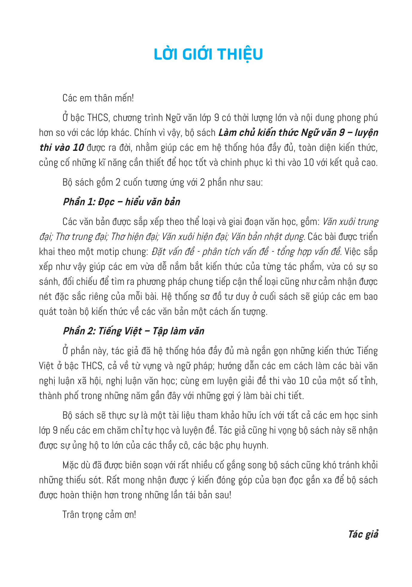 bộ làm chủ kiến thức ngữ văn 9 luyện thi vào 10 - phần 1: đọc - hiểu văn bản (tái bản 2018)