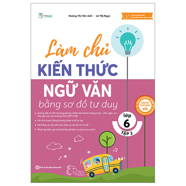 bộ làm chủ kiến thức ngữ văn bằng sơ đồ tư duy lớp 6 - tập 2