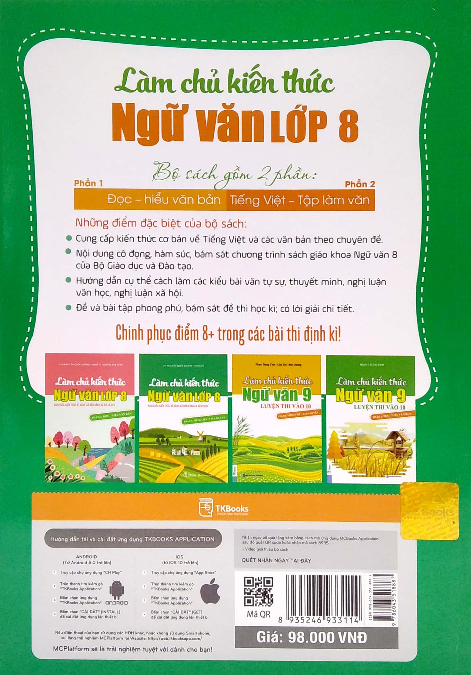 bộ làm chủ kiến thức ngữ văn lớp 8 - phần 2: tiếng việt - tập làm văn