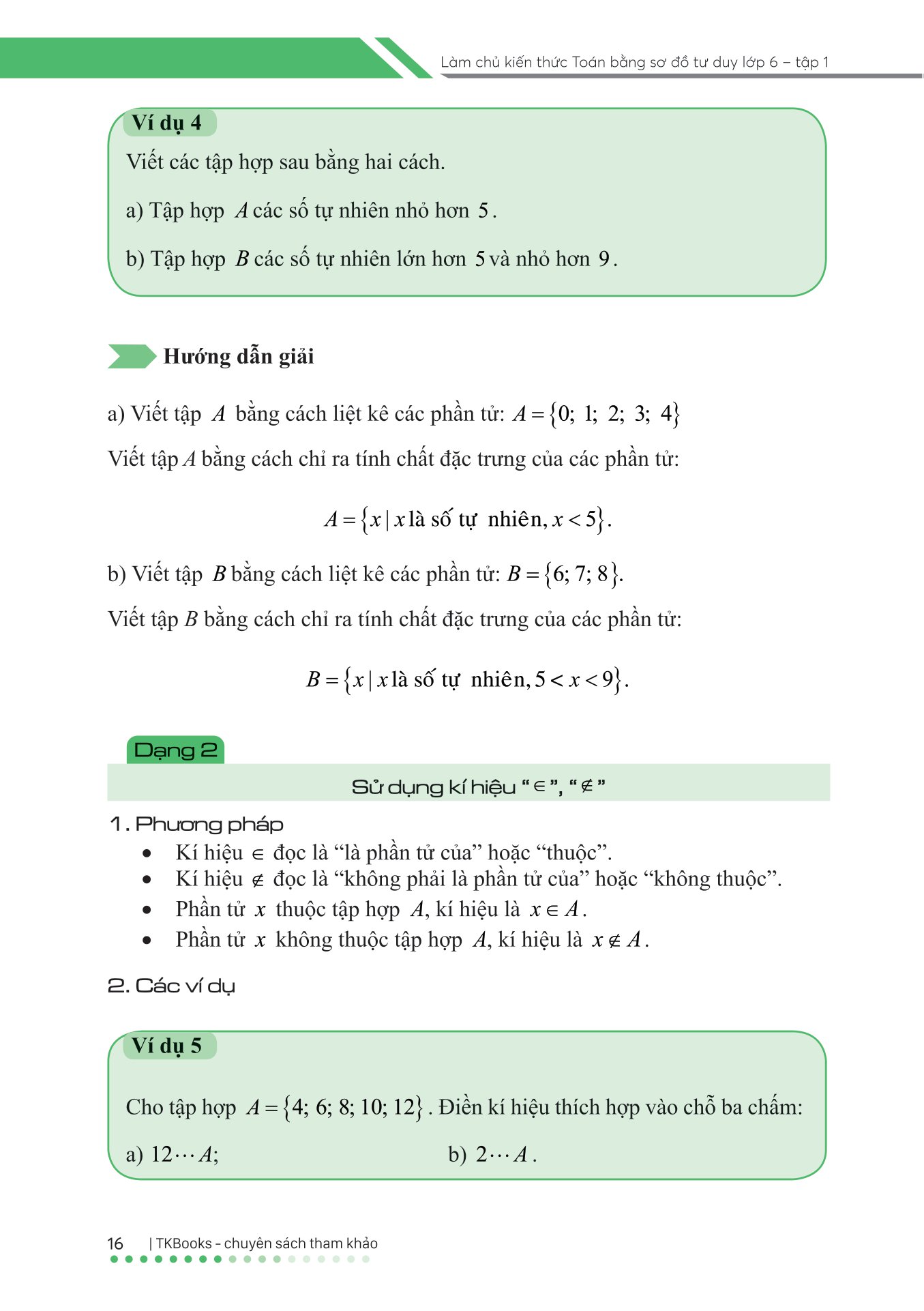 bộ làm chủ kiến thức toán bằng sơ đồ tư duy lớp 6 - tập 1