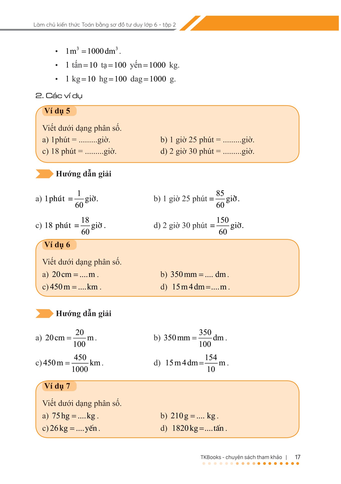 bộ làm chủ kiến thức toán bằng sơ đồ tư duy lớp 6 - tập 2