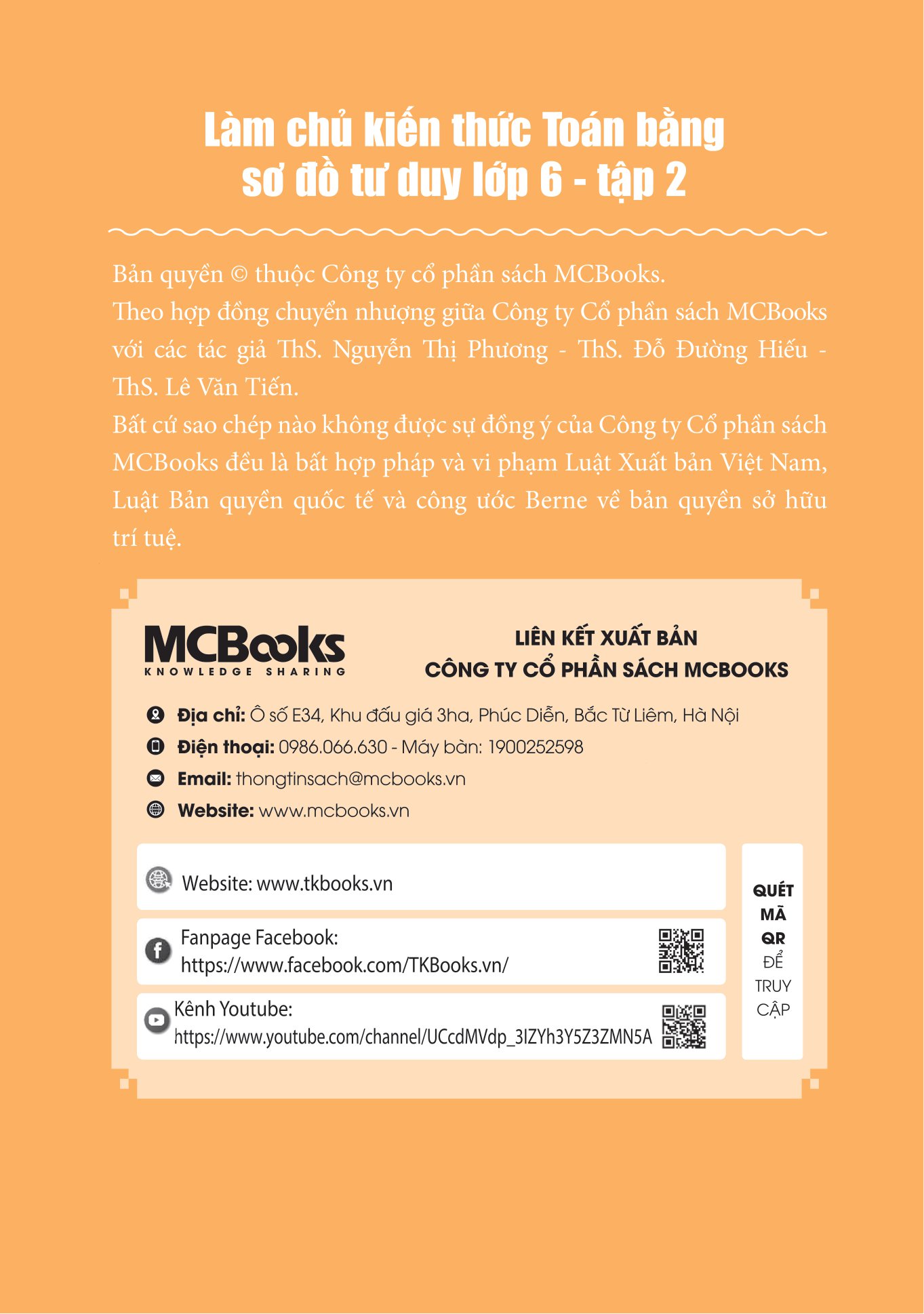 bộ làm chủ kiến thức toán bằng sơ đồ tư duy lớp 6 - tập 2