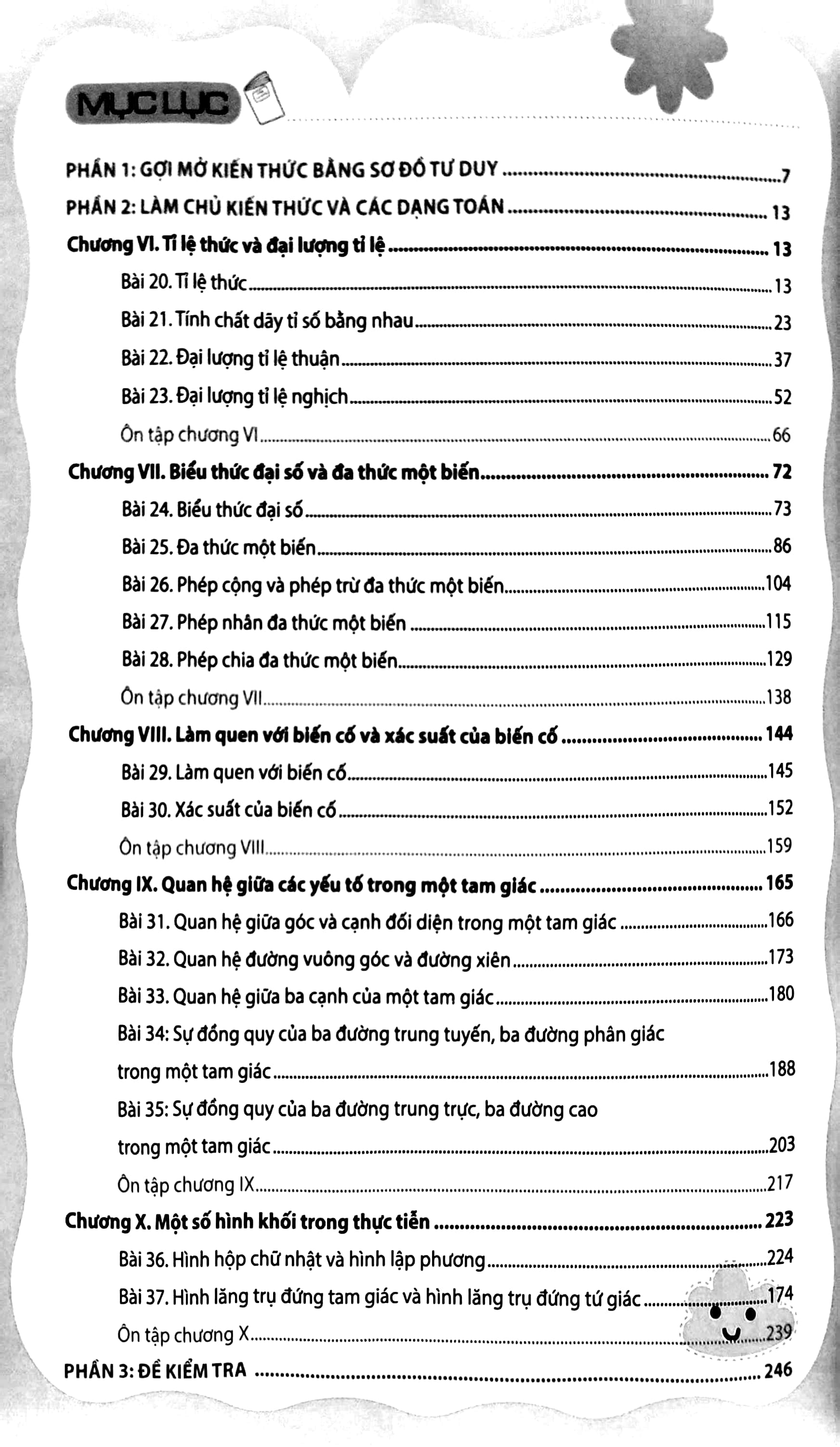 bộ làm chủ kiến thức toán bằng sơ đồ tư duy lớp 7 - tập 2