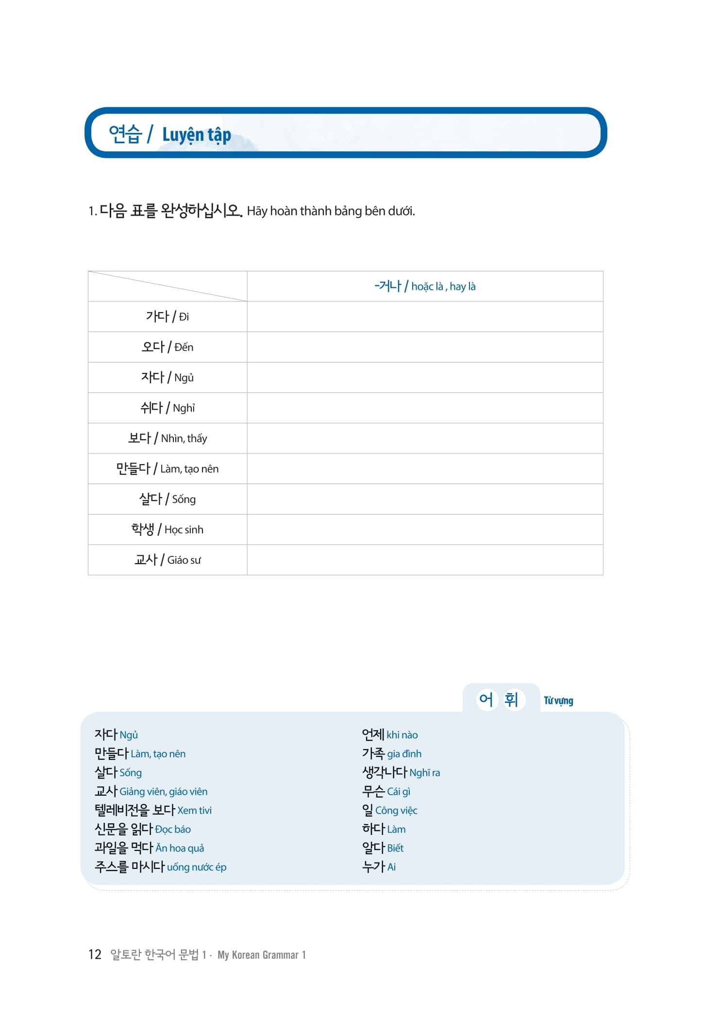 bộ làm chủ ngữ pháp tiếng hàn - dành cho người bắt đầu