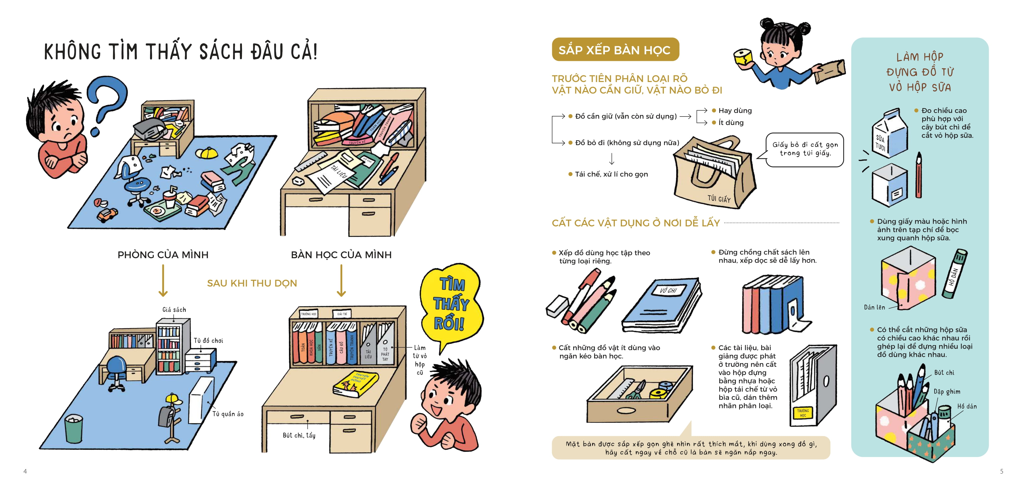 Bo
						
										
										Lam Viec Nha That Vui - Tap 1 - Don Phong Cho Sach Dep