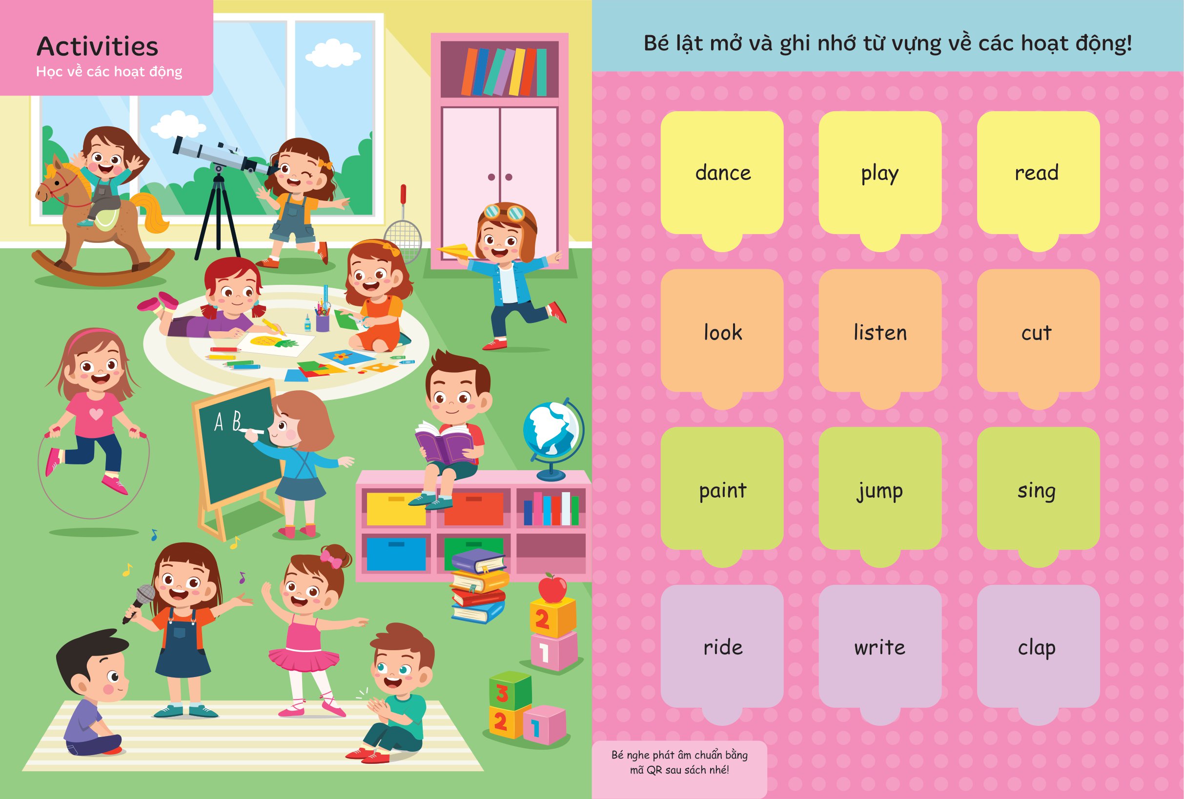 bộ lật mở từ vựng tiếng anh đầu tiên cho bé - cuốn 1