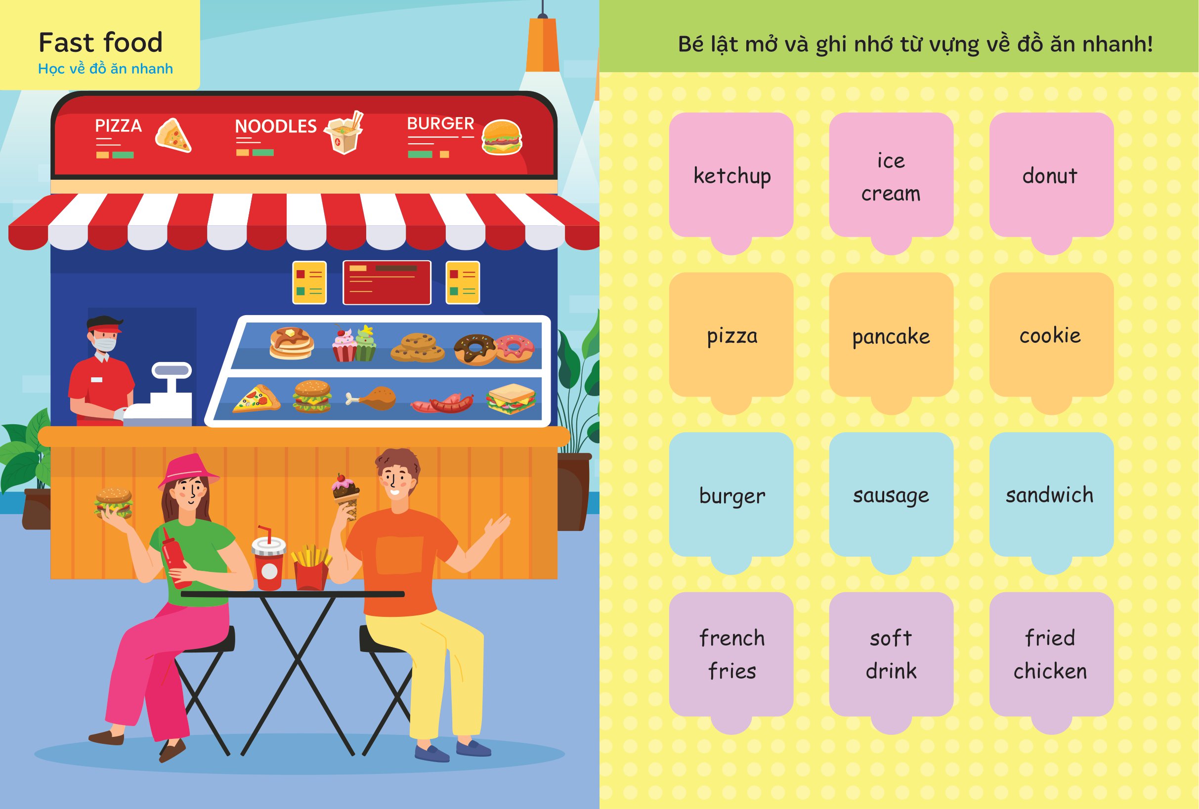 bộ lật mở từ vựng tiếng anh đầu tiên cho bé - cuốn 1