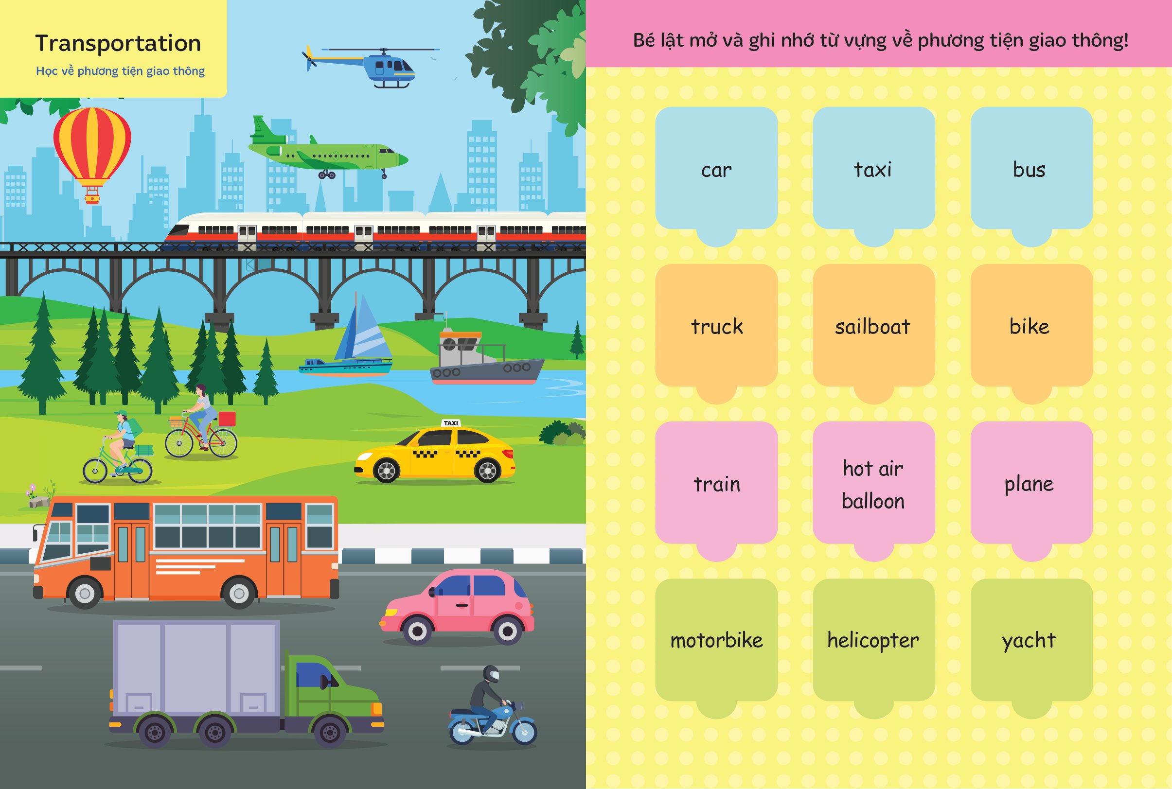 bộ lật mở từ vựng tiếng anh đầu tiên cho bé - cuốn 2