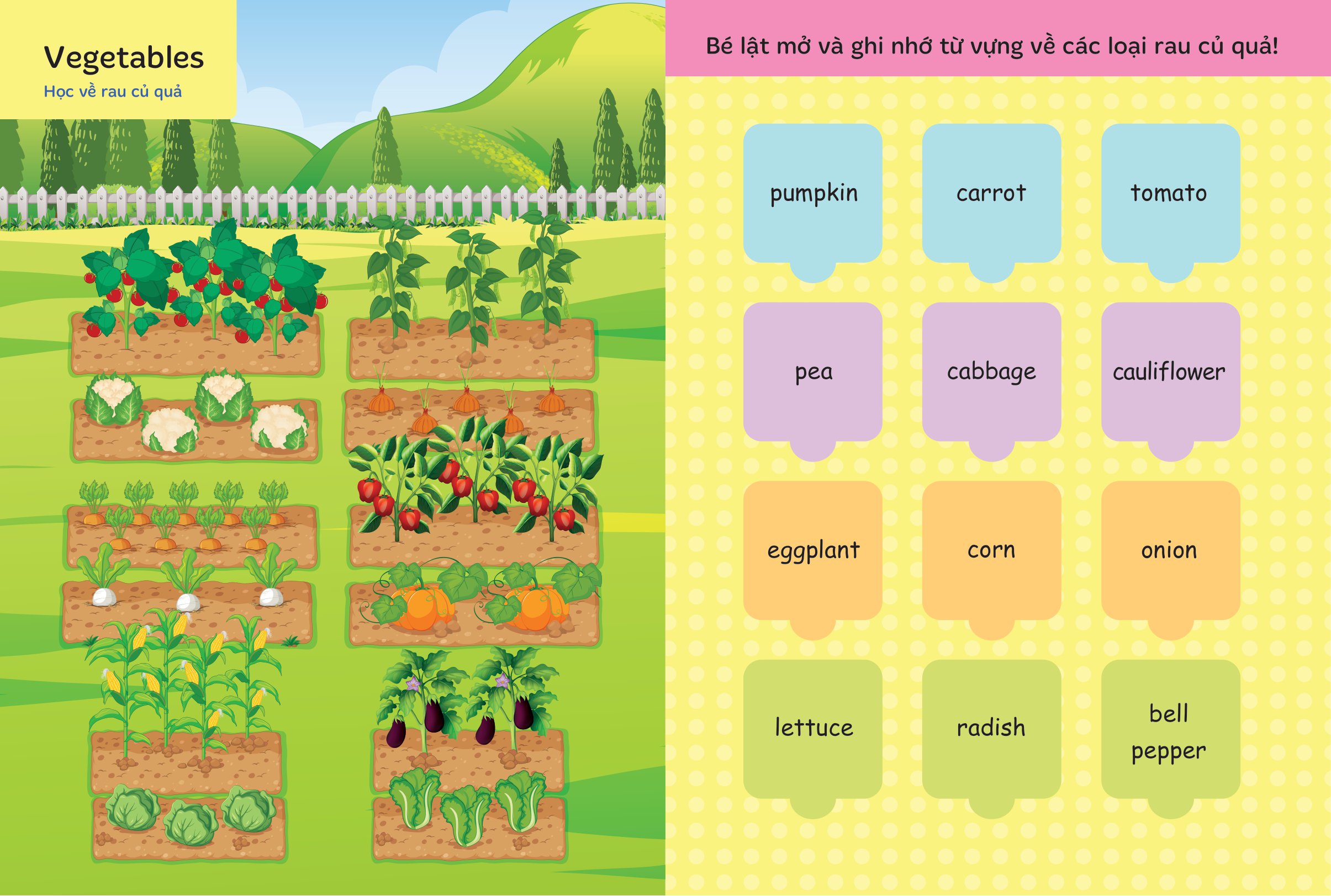 bộ lật mở từ vựng tiếng anh đầu tiên cho bé - cuốn 2