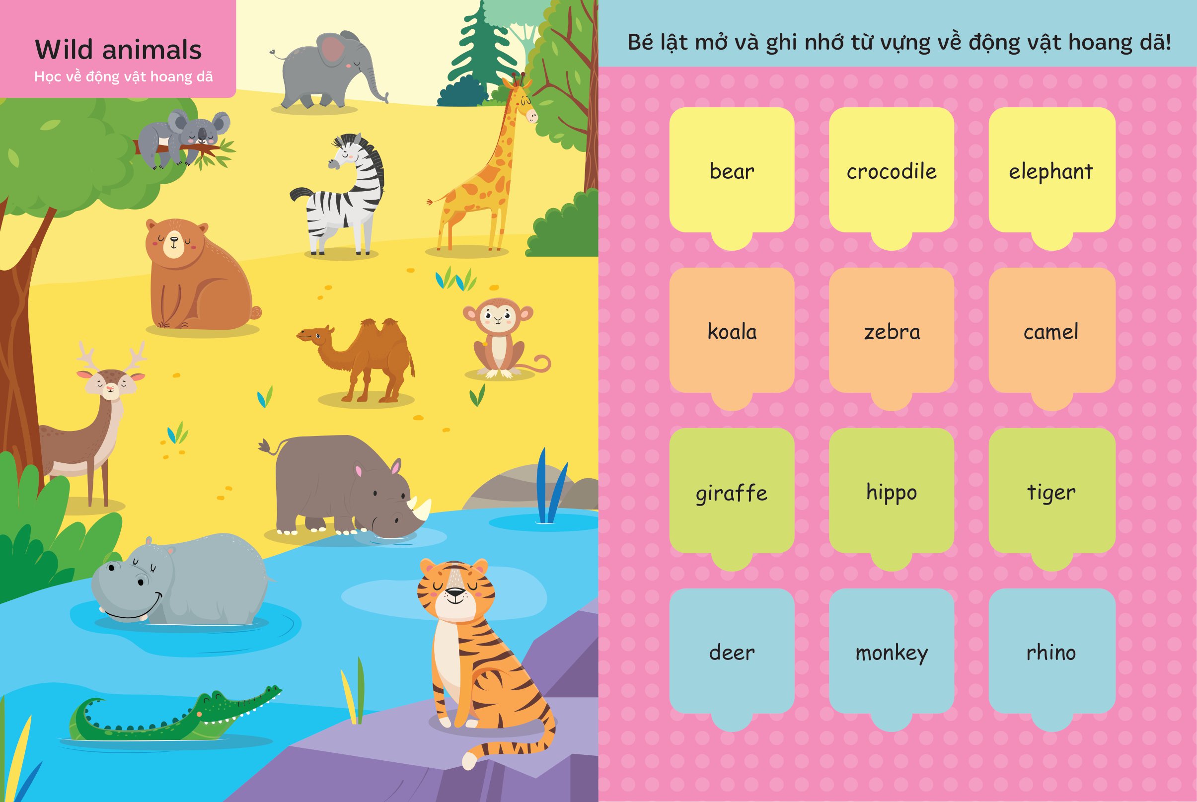 bộ lật mở từ vựng tiếng anh đầu tiên cho bé - cuốn 3