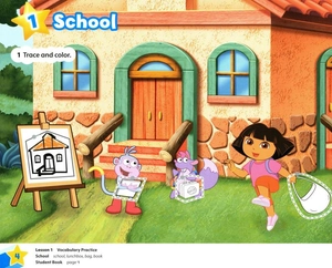 bộ learn english with dora the explorer: level 1: activity book
