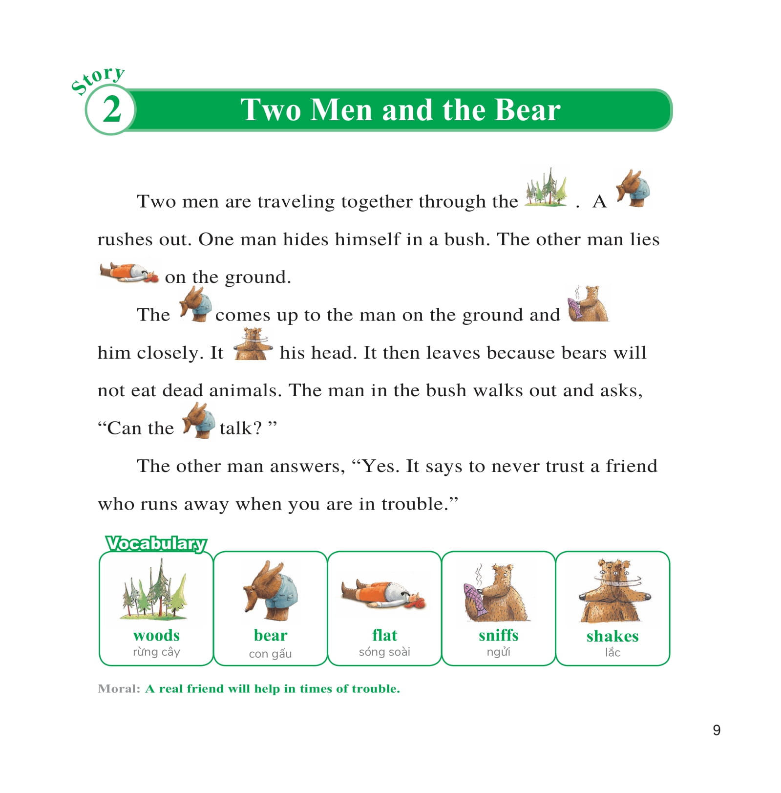 bộ learn english with fables 1 - học tiếng anh qua truyện ngụ ngôn - tập 1 - the crab and his mother - cua mẹ và cua con