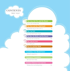 bộ learn english with fables 4 - học tiếng anh qua truyện ngụ ngôn - tập 4 - the lion, the fox, and the beasts - sư tử, cáo và muôn loài