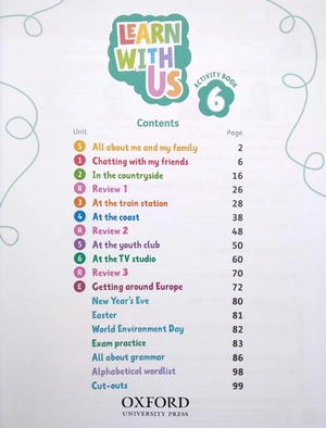 bộ learn with us: level 6: activity book with online practice