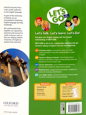 bộ let's go: level 4: student book - 5th edition
