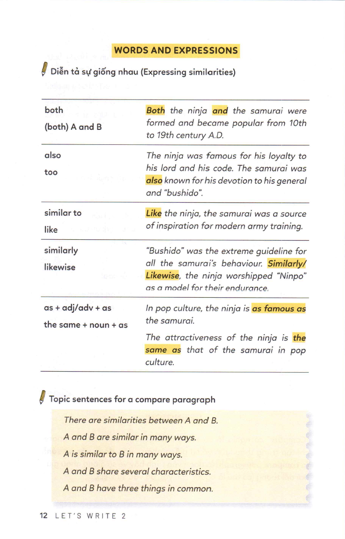 bộ letℹs write 2 - viết đoạn nâng cao