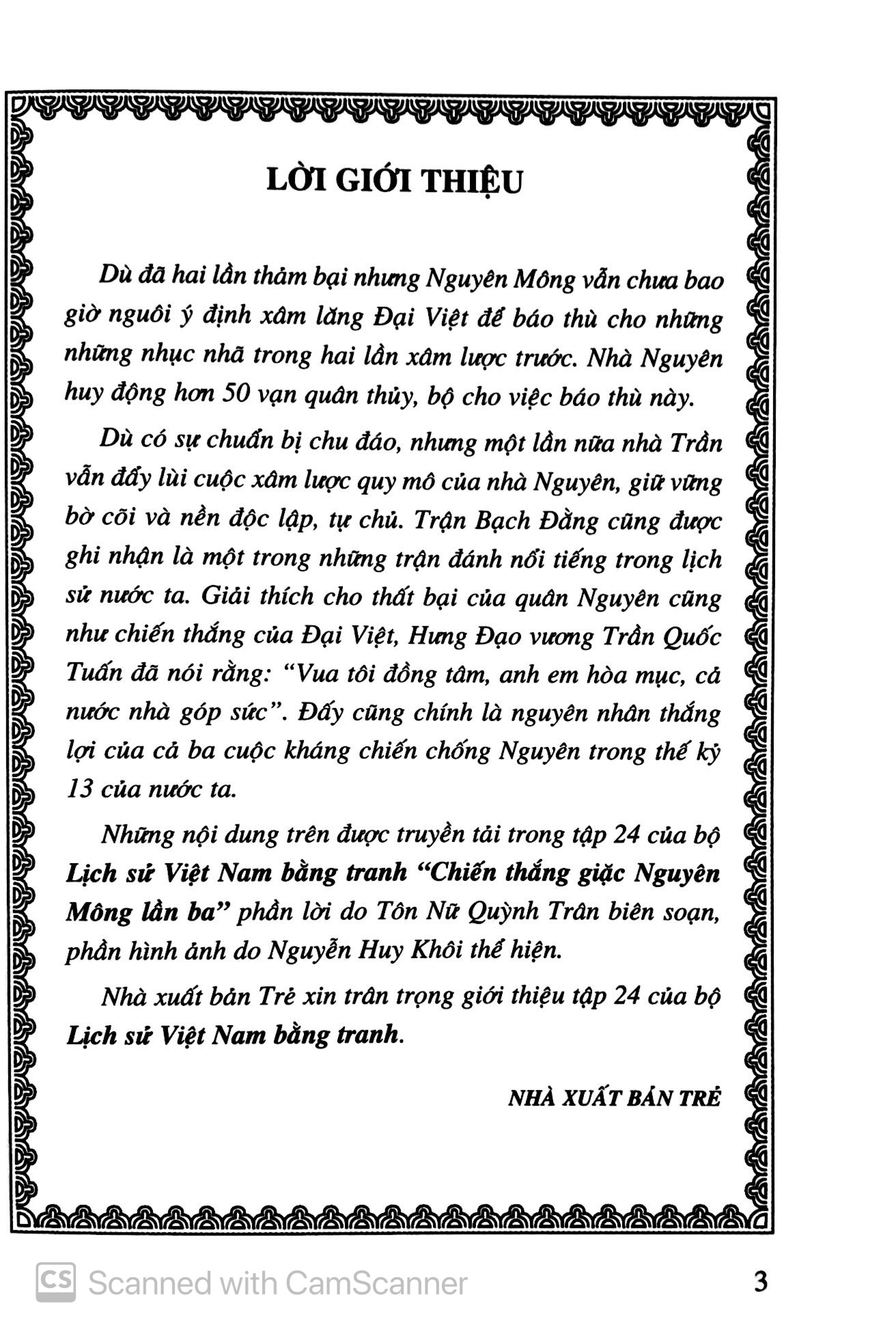 Bo
						
										
										Lich Su Viet Nam Bang Tranh - Tap 24 - Chien Thang Giac Nguyen Mong Lan Thu 3 (Tai Ban 2023)