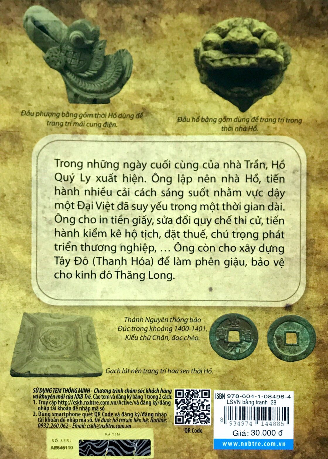 bộ lịch sử việt nam bằng tranh - tập 28 - hồ quý ly - vị vua nhiều cải cách (tái bản 2017)