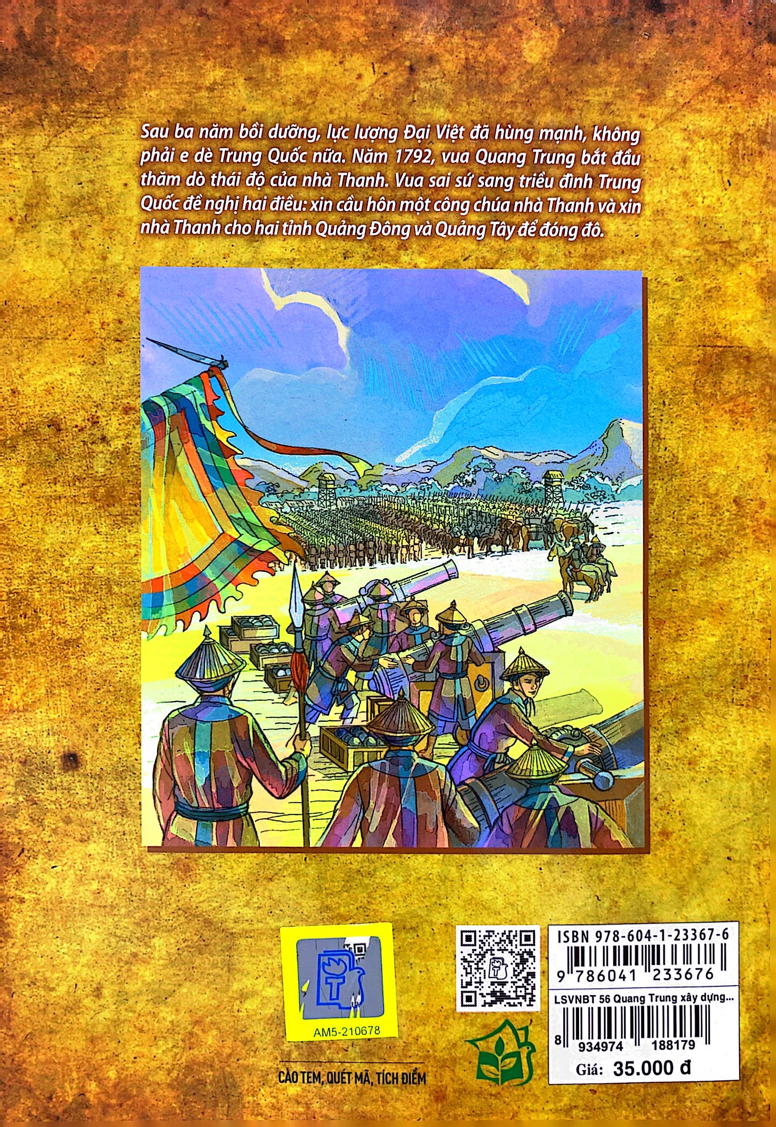 bộ lịch sử việt nam bằng tranh - tập 56 - quang trung xây dựng đất nước