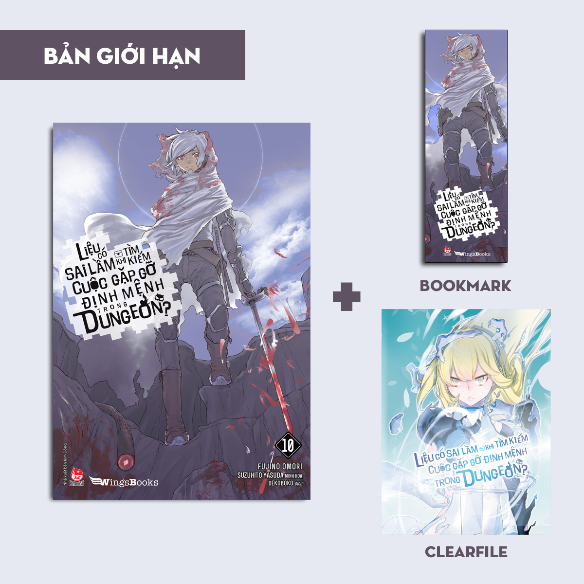 bộ liệu có sai lầm khi tìm kiếm cuộc gặp gỡ định mệnh trong dungeon - tập 10 - bản giới hạn - tặng kèm bookmark + clearfile