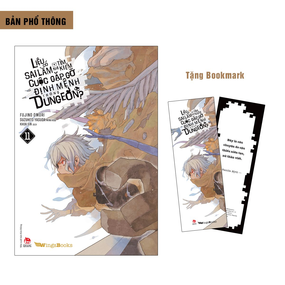 bộ liệu có sai lầm khi tìm kiếm cuộc gặp gỡ định mệnh trong dungeon - tập 11 - tặng kèm bookmark