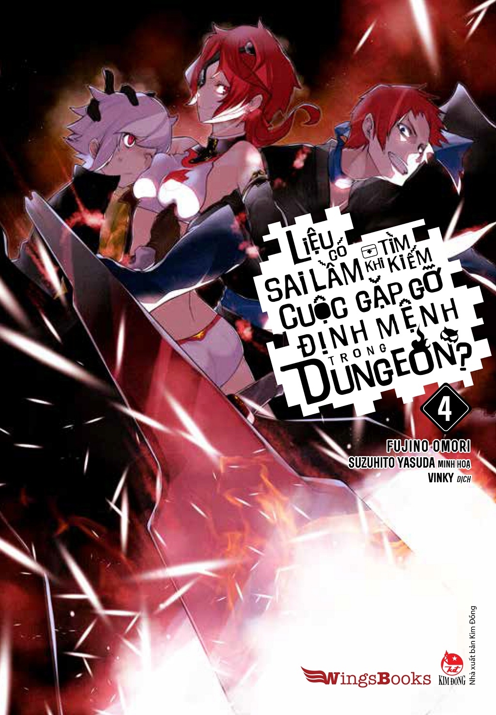 bộ liệu có sai lầm khi tìm kiếm cuộc gặp gỡ định mệnh trong dungeon - tập 4