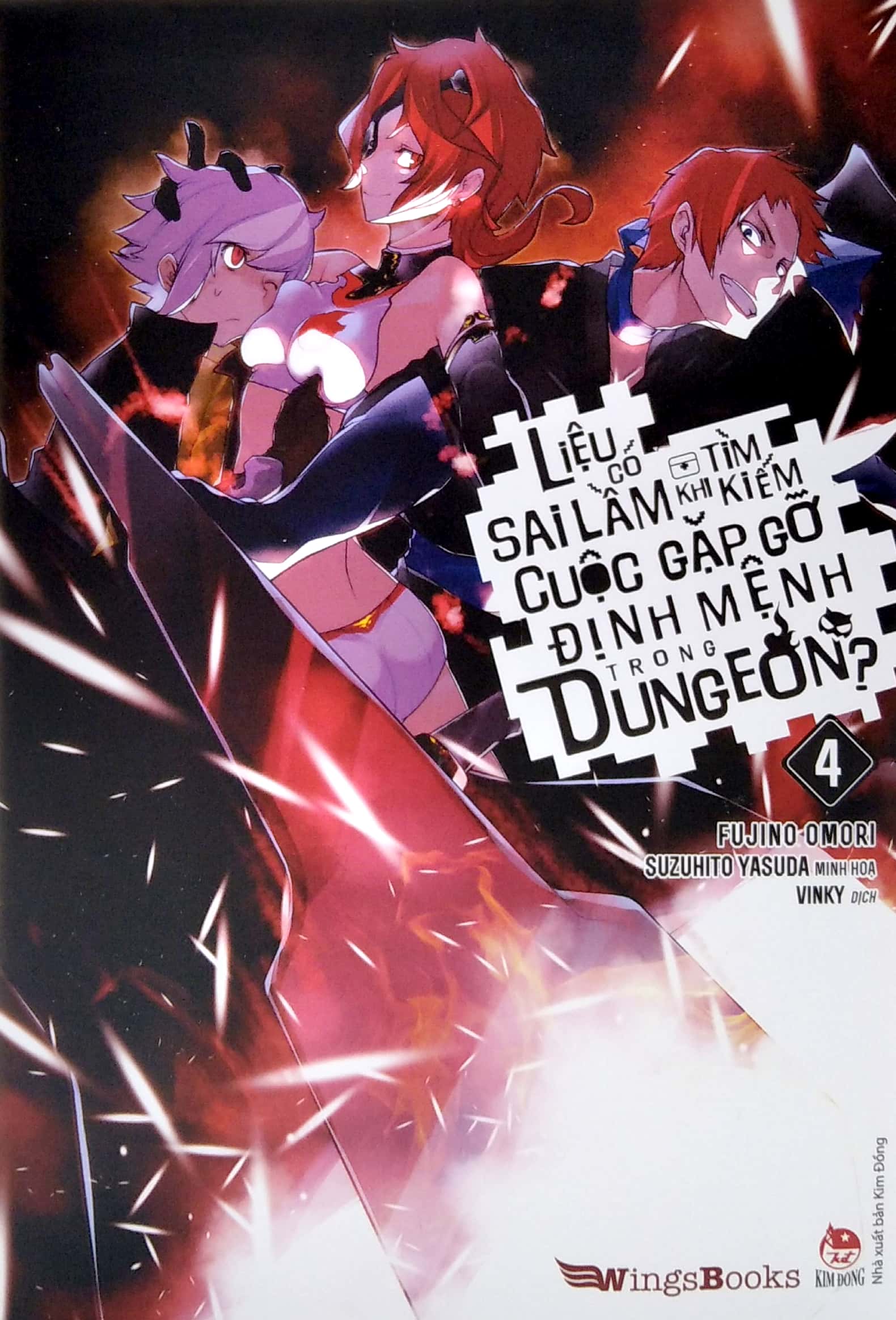 bộ liệu có sai lầm khi tìm kiếm cuộc gặp gỡ định mệnh trong dungeon - tập 4