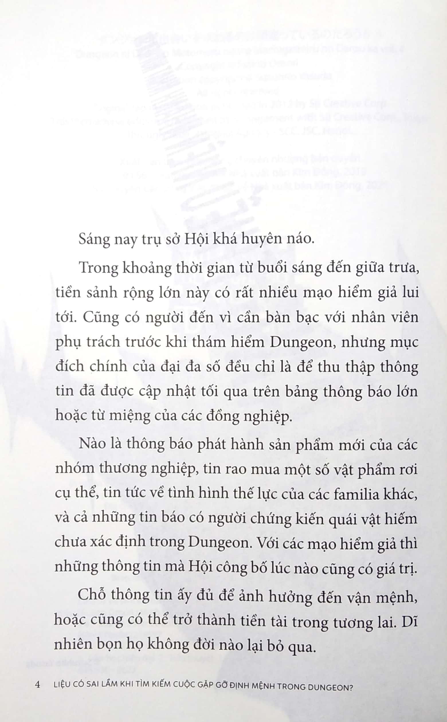 bộ liệu có sai lầm khi tìm kiếm cuộc gặp gỡ định mệnh trong dungeon - tập 4
