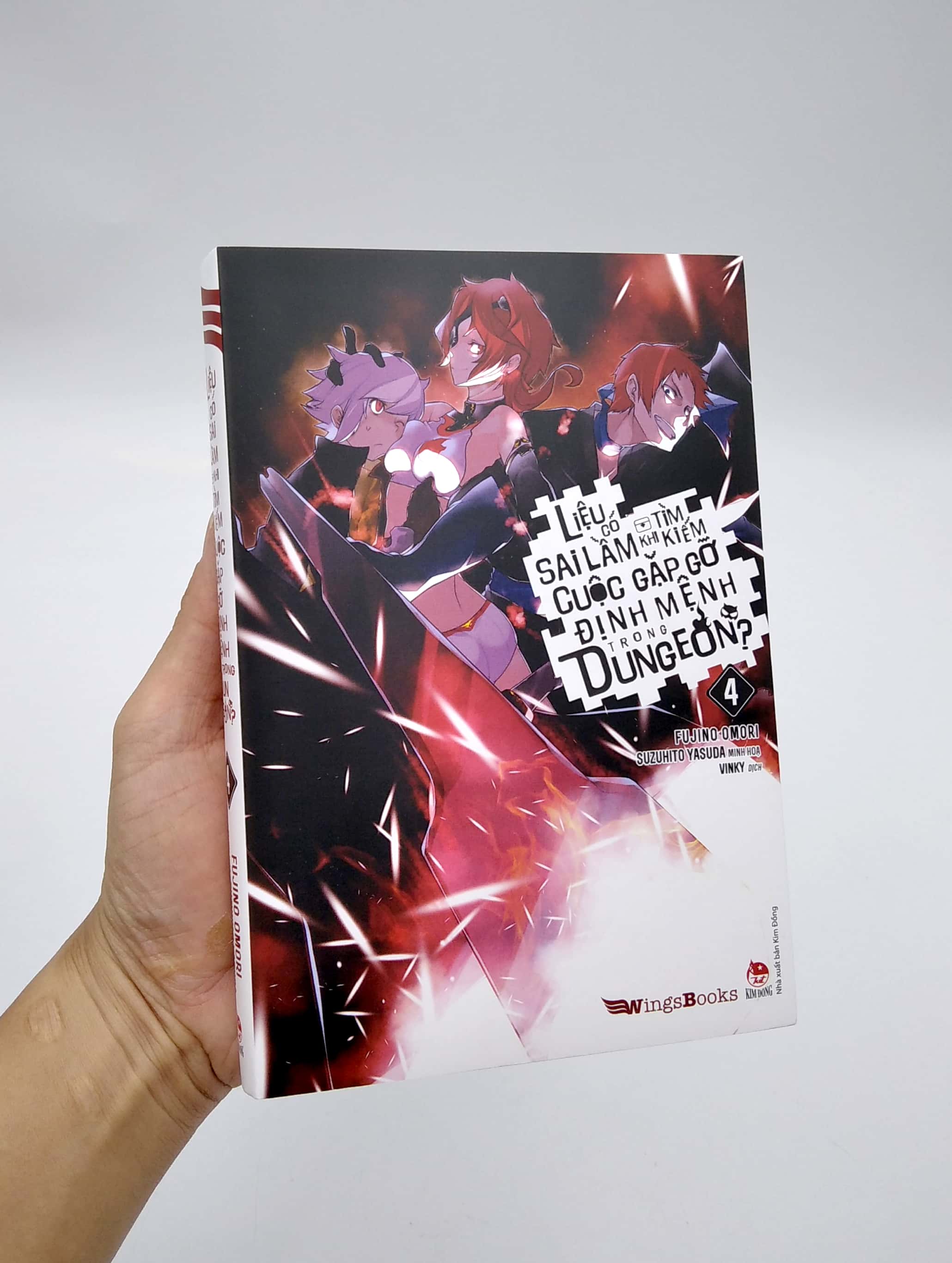 bộ liệu có sai lầm khi tìm kiếm cuộc gặp gỡ định mệnh trong dungeon - tập 4