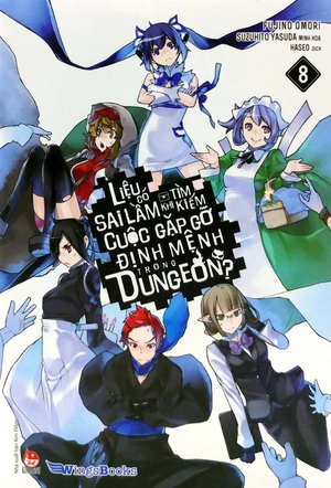 bộ liệu có sai lầm khi tìm kiếm cuộc gặp gỡ định mệnh trong dungeon - tập 8 - bản giới hạn - tặng kèm bookmark + bìa áo