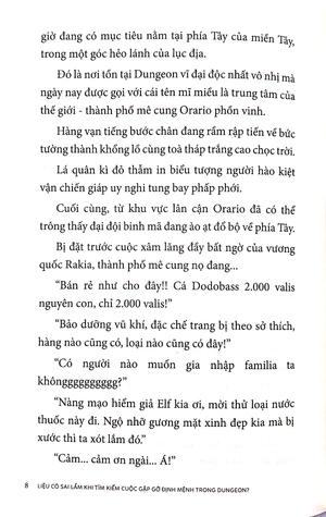 bộ liệu có sai lầm khi tìm kiếm cuộc gặp gỡ định mệnh trong dungeon - tập 8 - bản giới hạn - tặng kèm bookmark + bìa áo