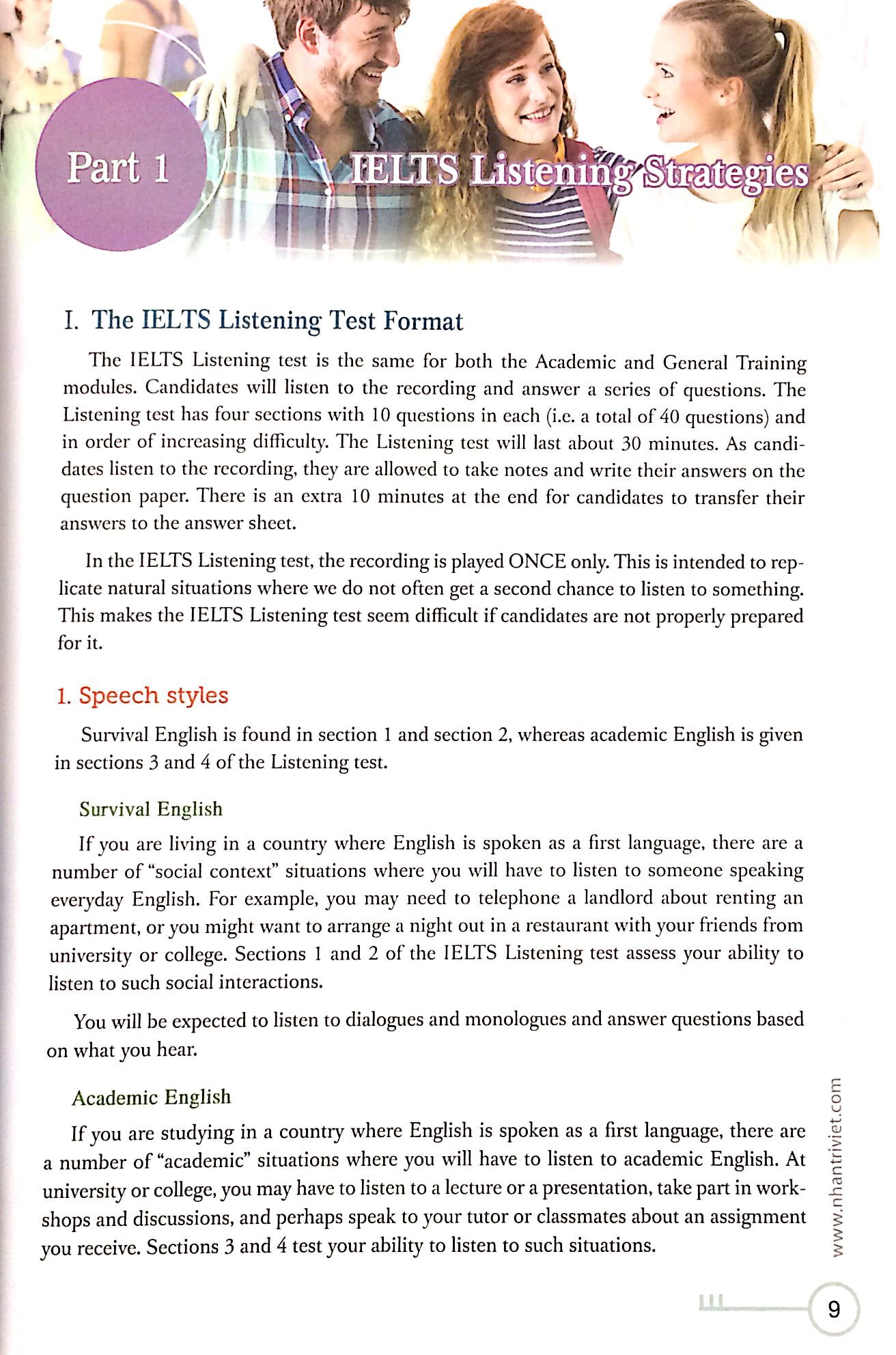 bộ listening strategies for the ielts test - book 1
