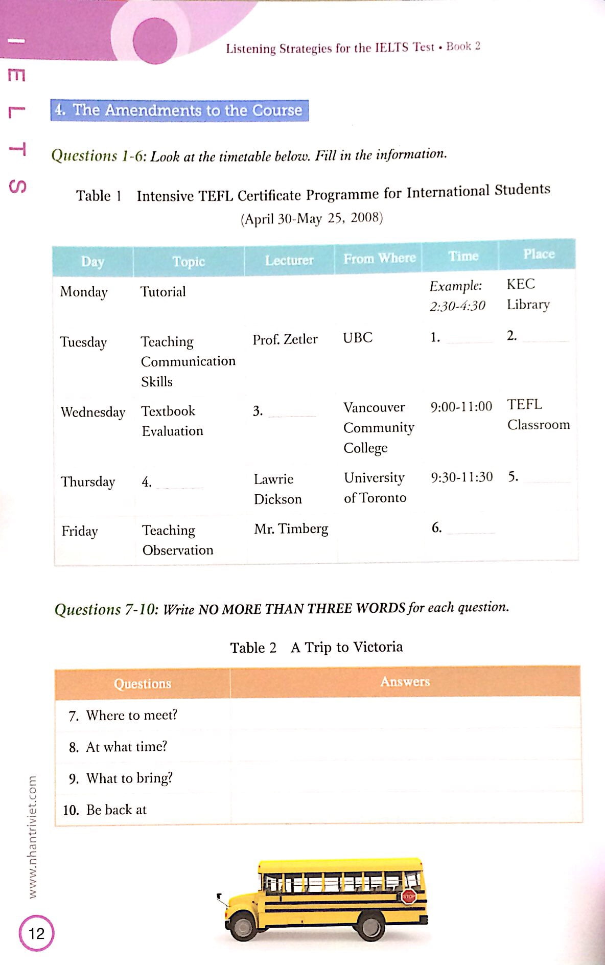 bộ listening strategies for the ielts test - book 2