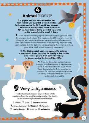bộ lists for curious kids: animals: 206 fun, fascinating and fact-filled lists