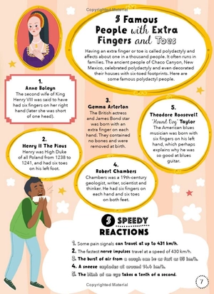 bộ lists for curious kids: human body: 205 fun, fascinating and fact-filled lists