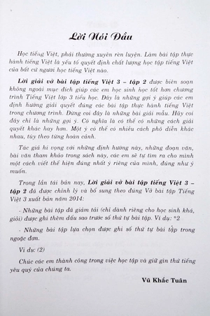 bộ lời giải vở bài tập tiếng việt 3 - tập 2