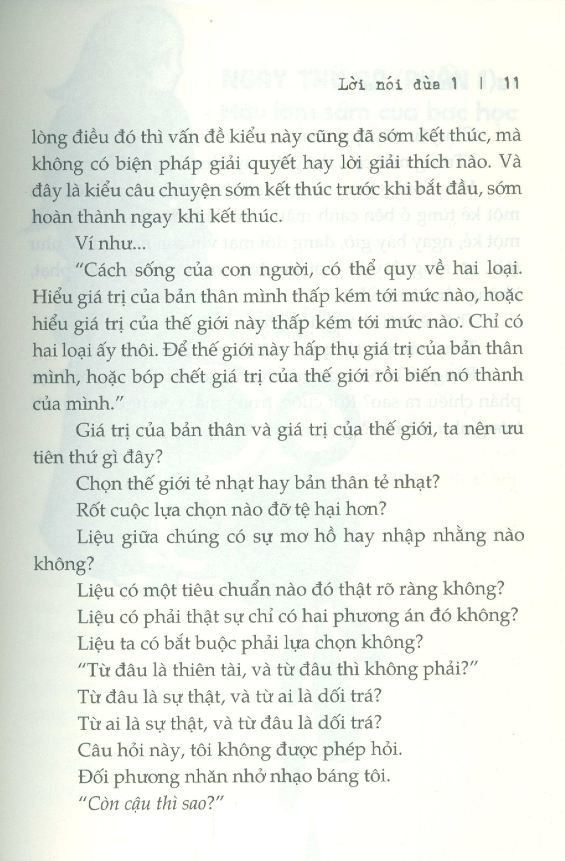 bộ lời nói đùa 1: vòng xoáy chặt đầu - bác học màu lam và kẻ thích bông đùa