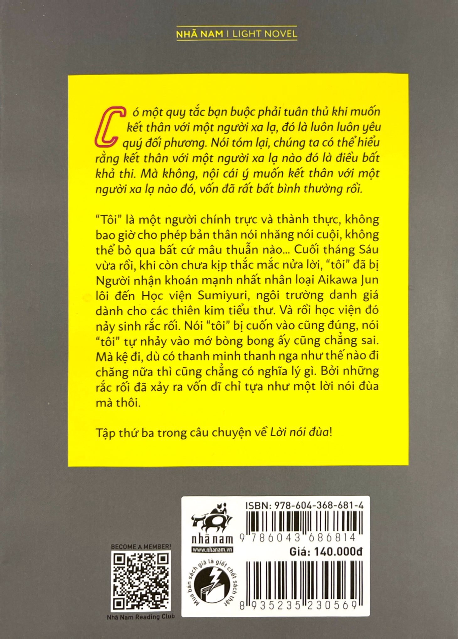 bộ lời nói đùa 3: học viện treo cổ - đệ tử của kẻ thích bông đùa