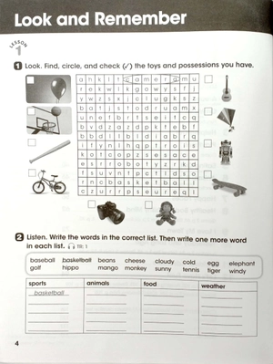 bộ look 3: workbook with online practice