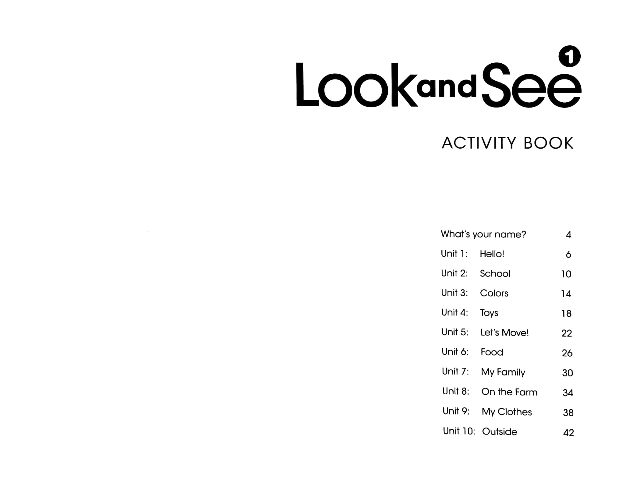 bộ look and see ame 1: activity book